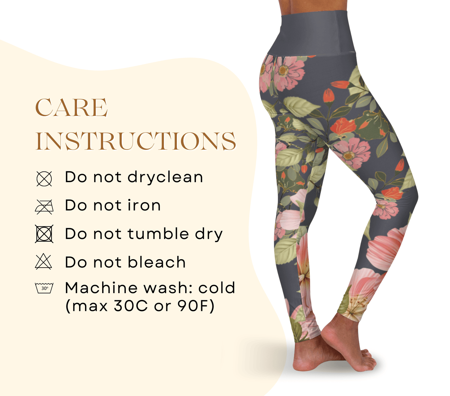 Canyon Floral Yoga Pants Leggings for Woman