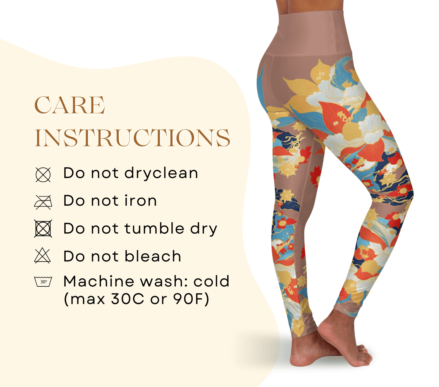 Zeve Floral Yoga Pants Leggings for Women