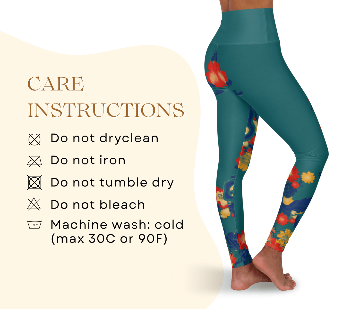 Tyler Floral Yoga Pants Leggings for Woman