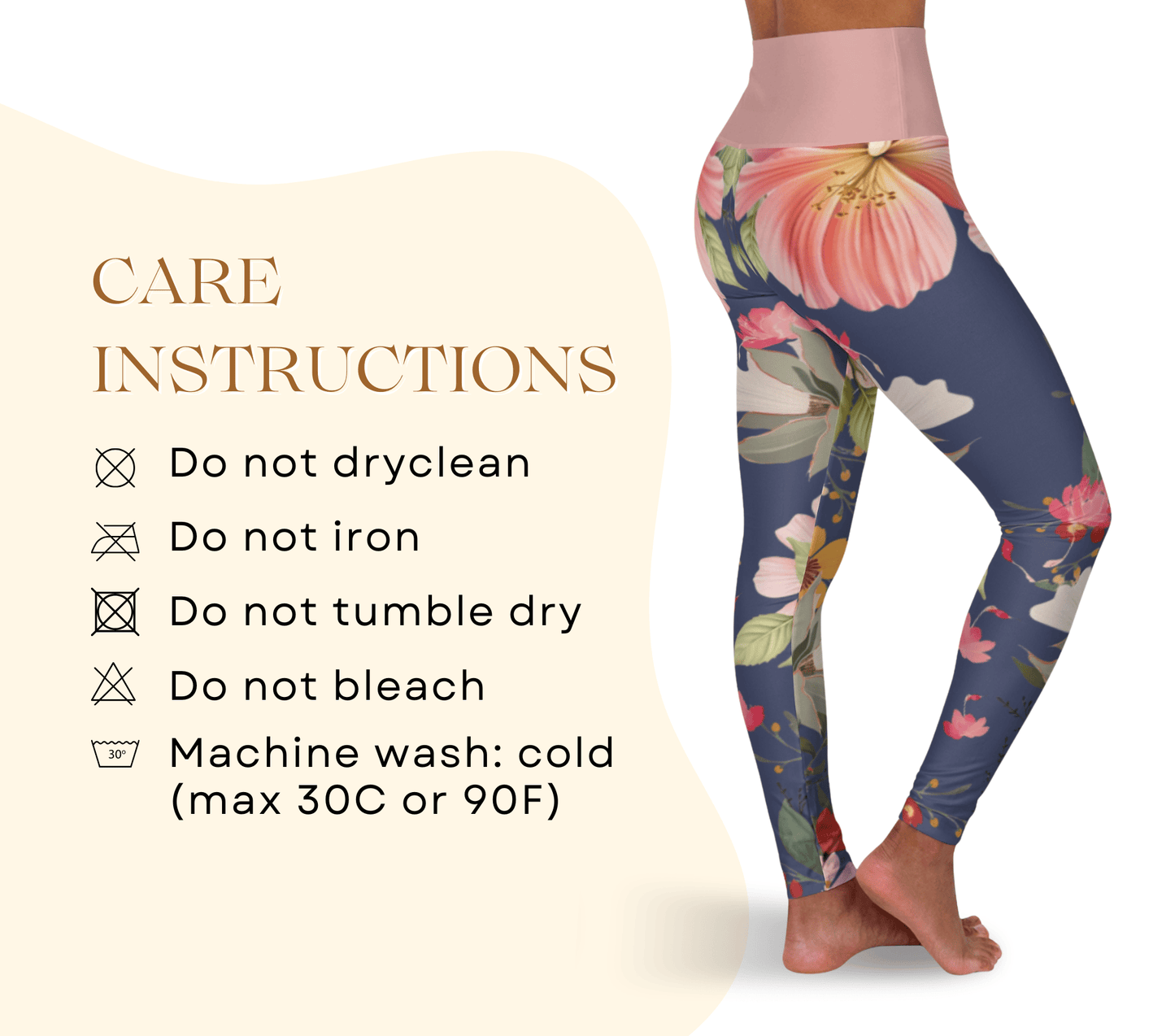 Coast Floral Yoga Pants Leggings for Women