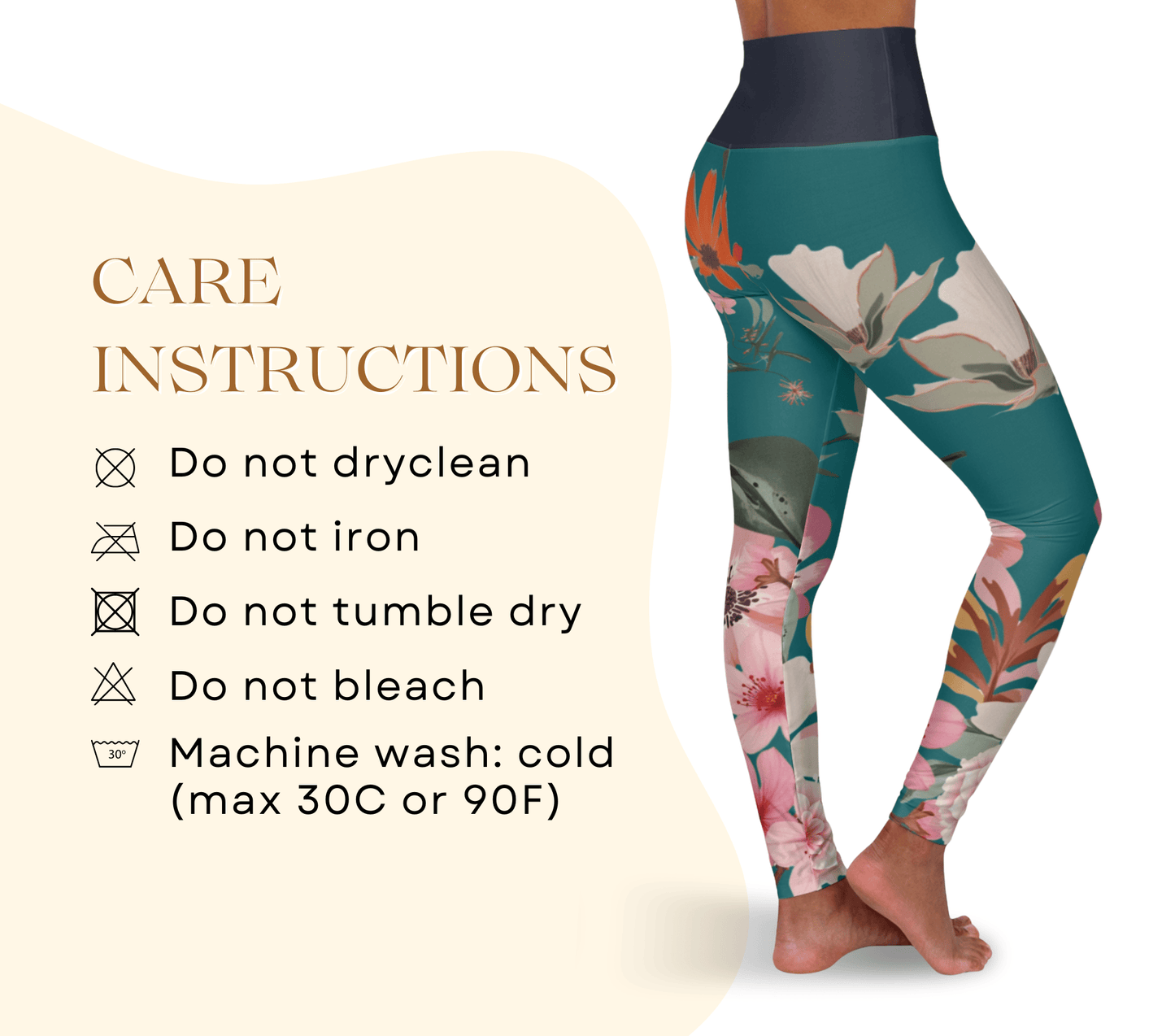 Monroe Floral Yoga Pants Leggings for Woman