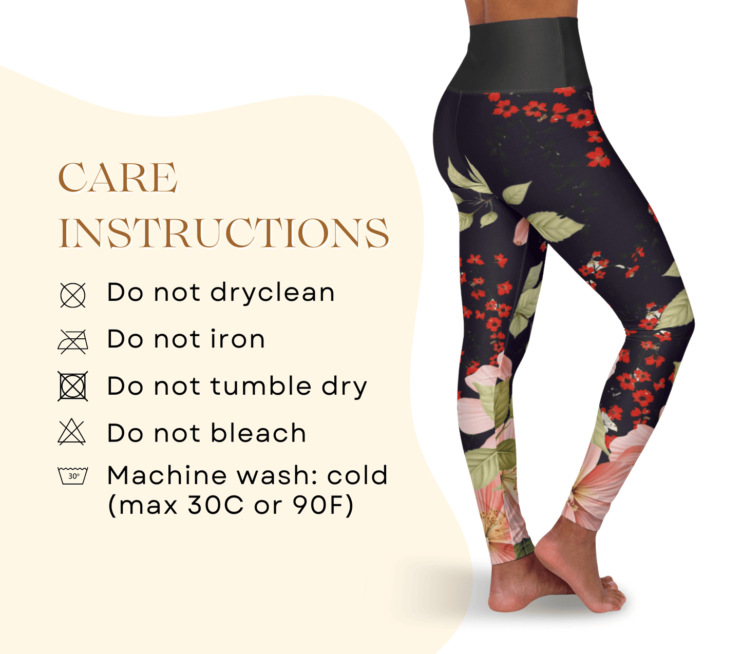 Auden Floral Yoga Pants Leggings for Women