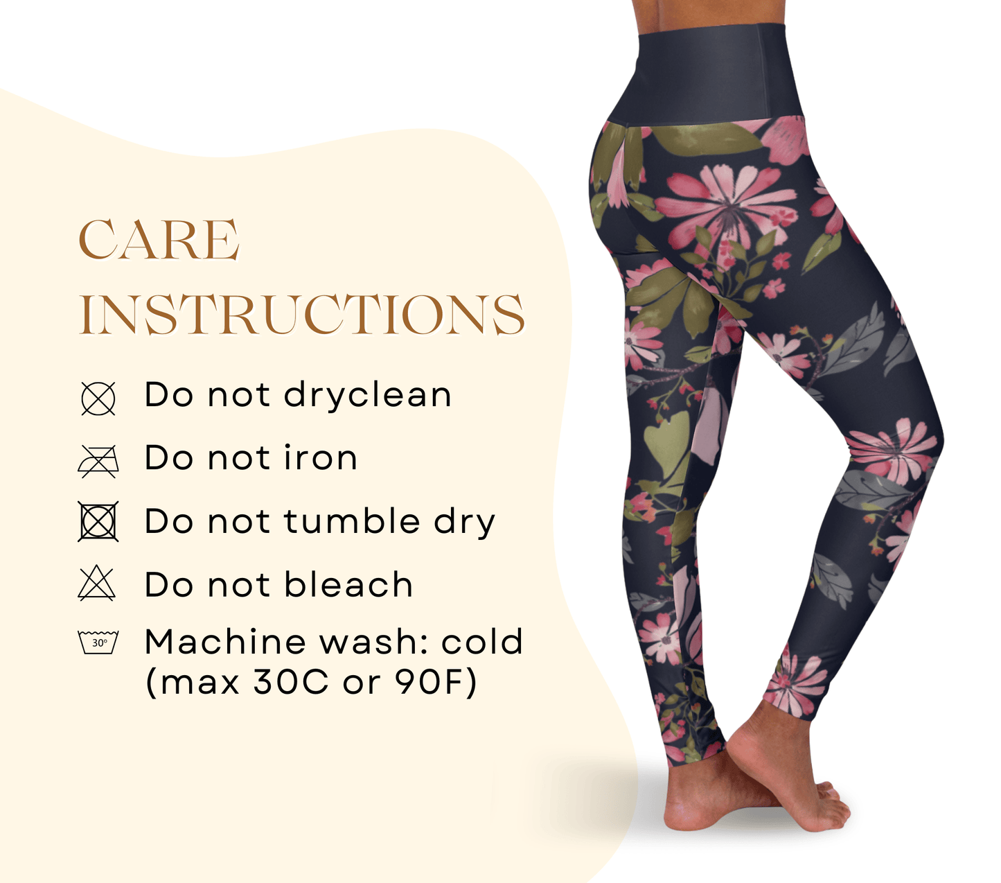 Kai Floral Yoga Pants Leggings for Women