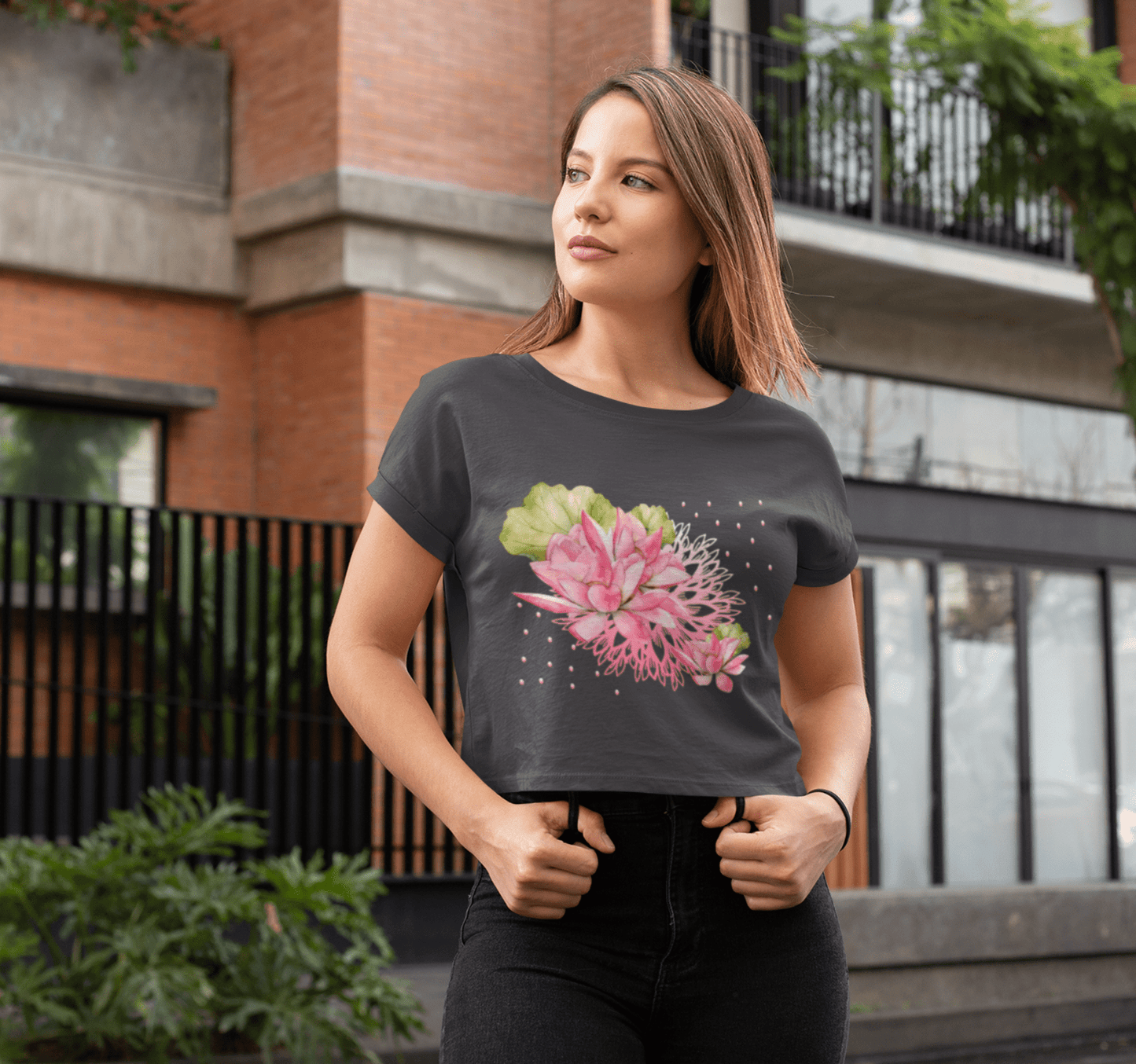 Parade Of Lights Yoga Shirt Crop Top for Women