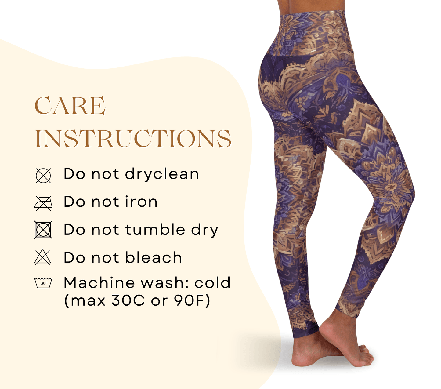 Roni Mandala Yoga Pants Leggings for Women