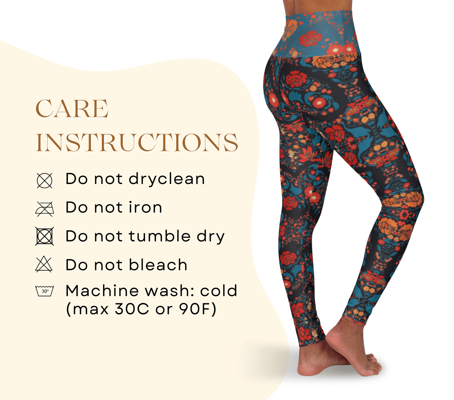 Nimfa Floral Yoga Pants Leggings for Woman