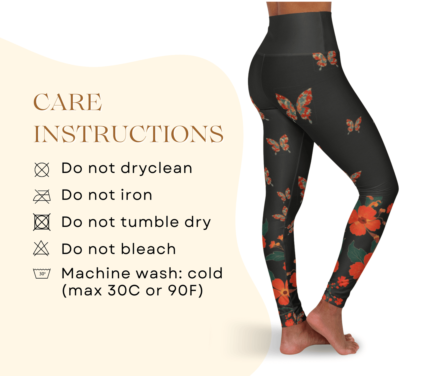 Leander Floral Yoga Pants Leggings for Women