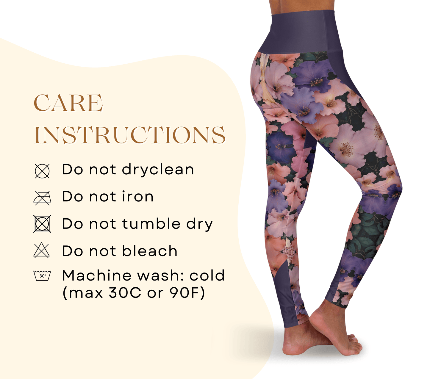 Britney Floral Mandala Yoga Pants Leggings for Woman