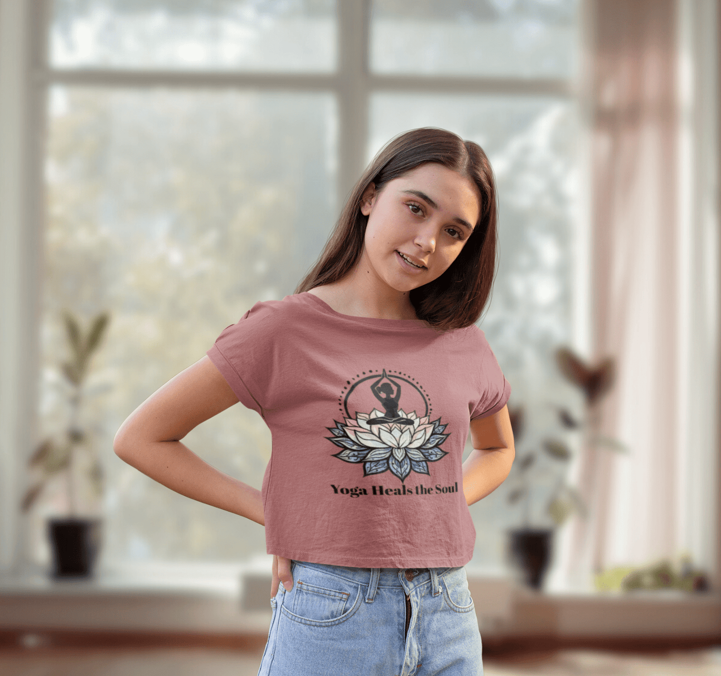 Heal The Soul Yoga Shirt Crop Top 