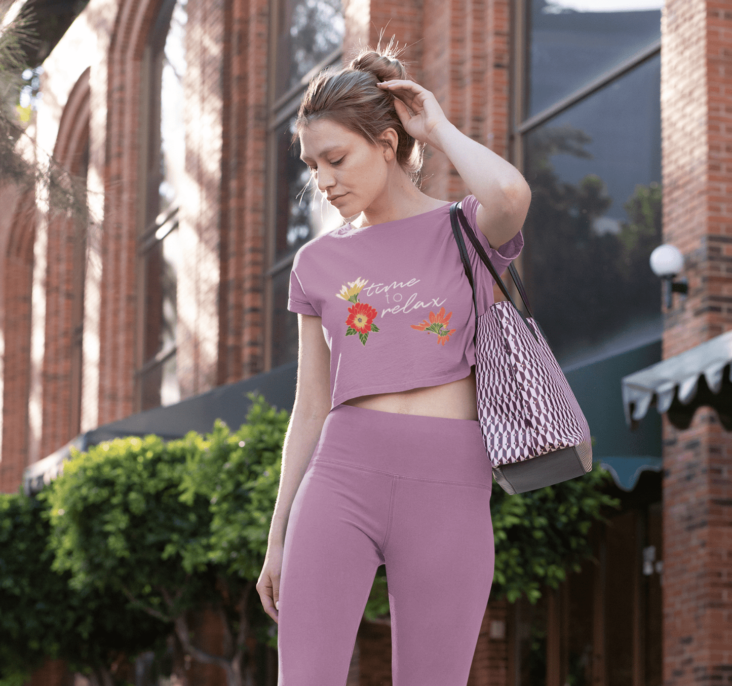 Willow Time to Relax Yoga Crop Top Shirt for Women