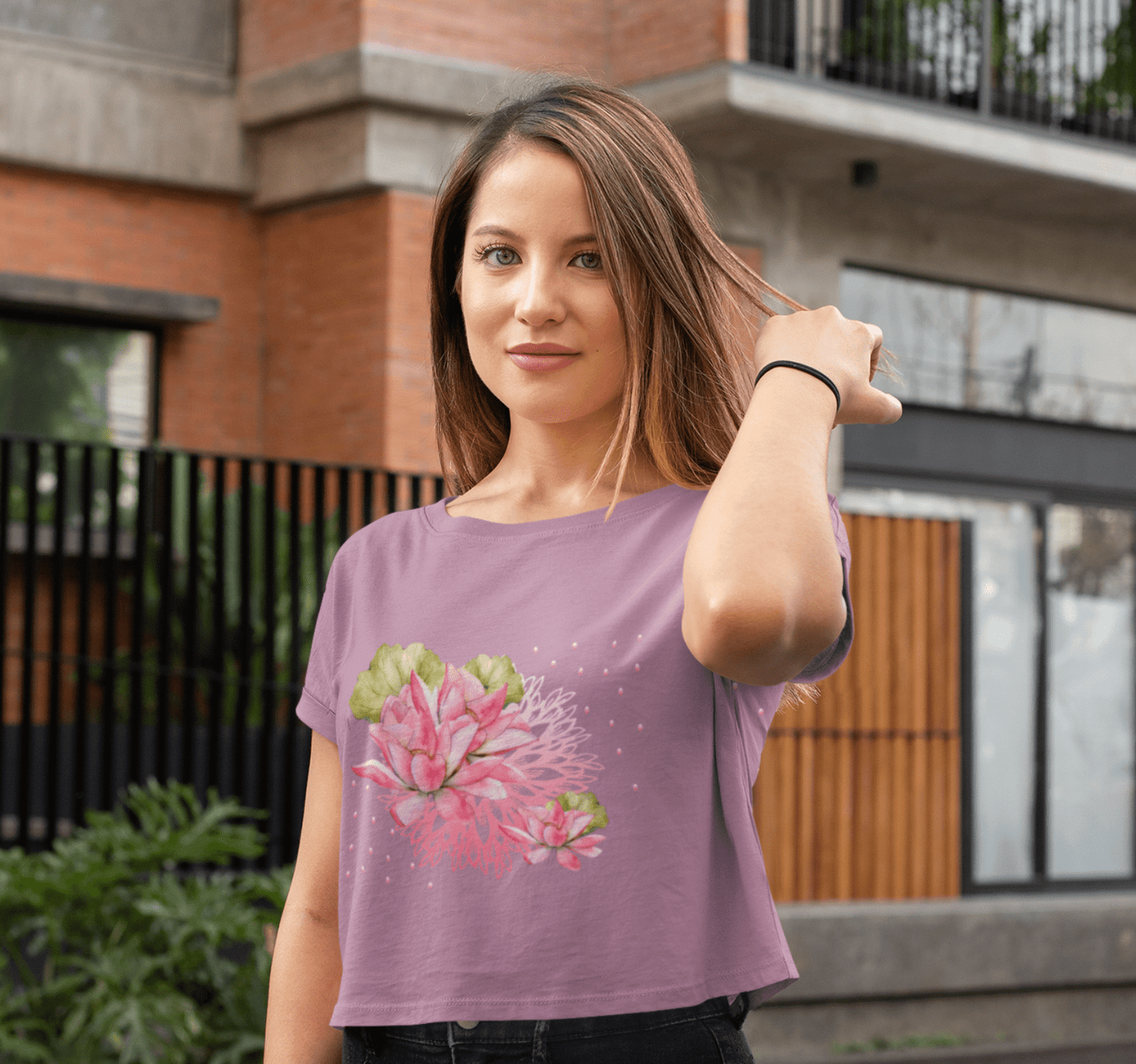 Parade Of Lights Yoga Shirt Crop Top for Women