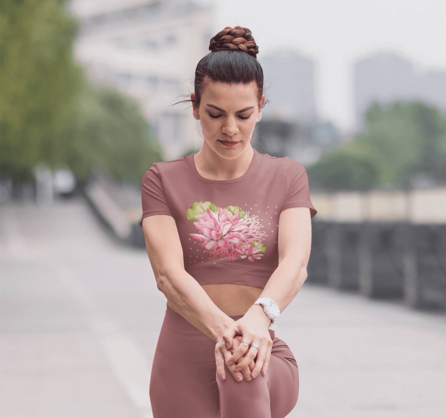 Parade Of Lights Yoga Shirt Crop Top for Women
