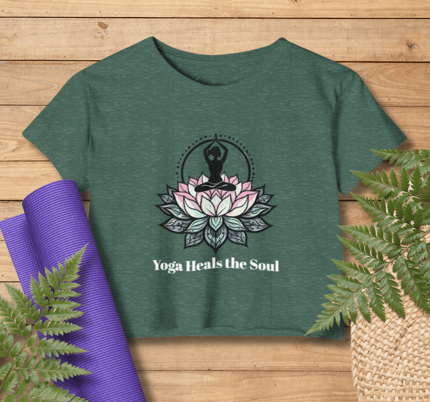 Heal The Soul Yoga Shirt Crop Top 