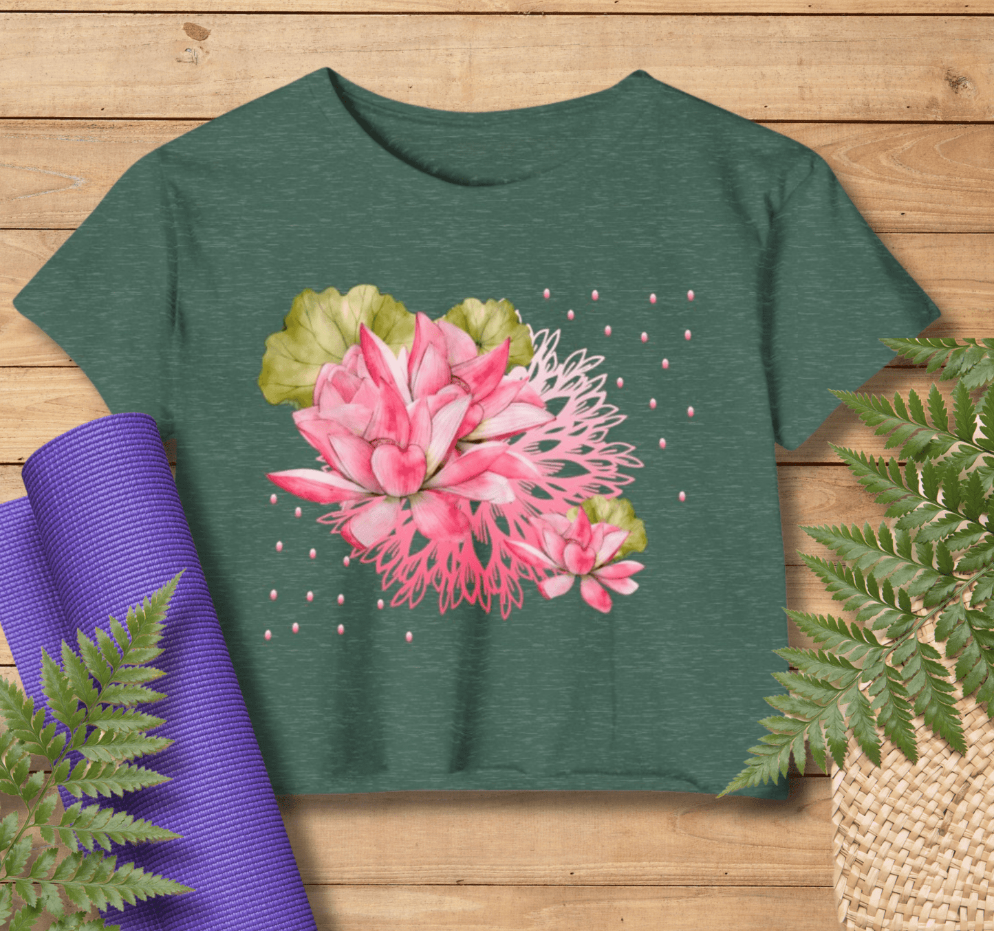 Parade Of Lights Yoga Shirt Crop Top for Women