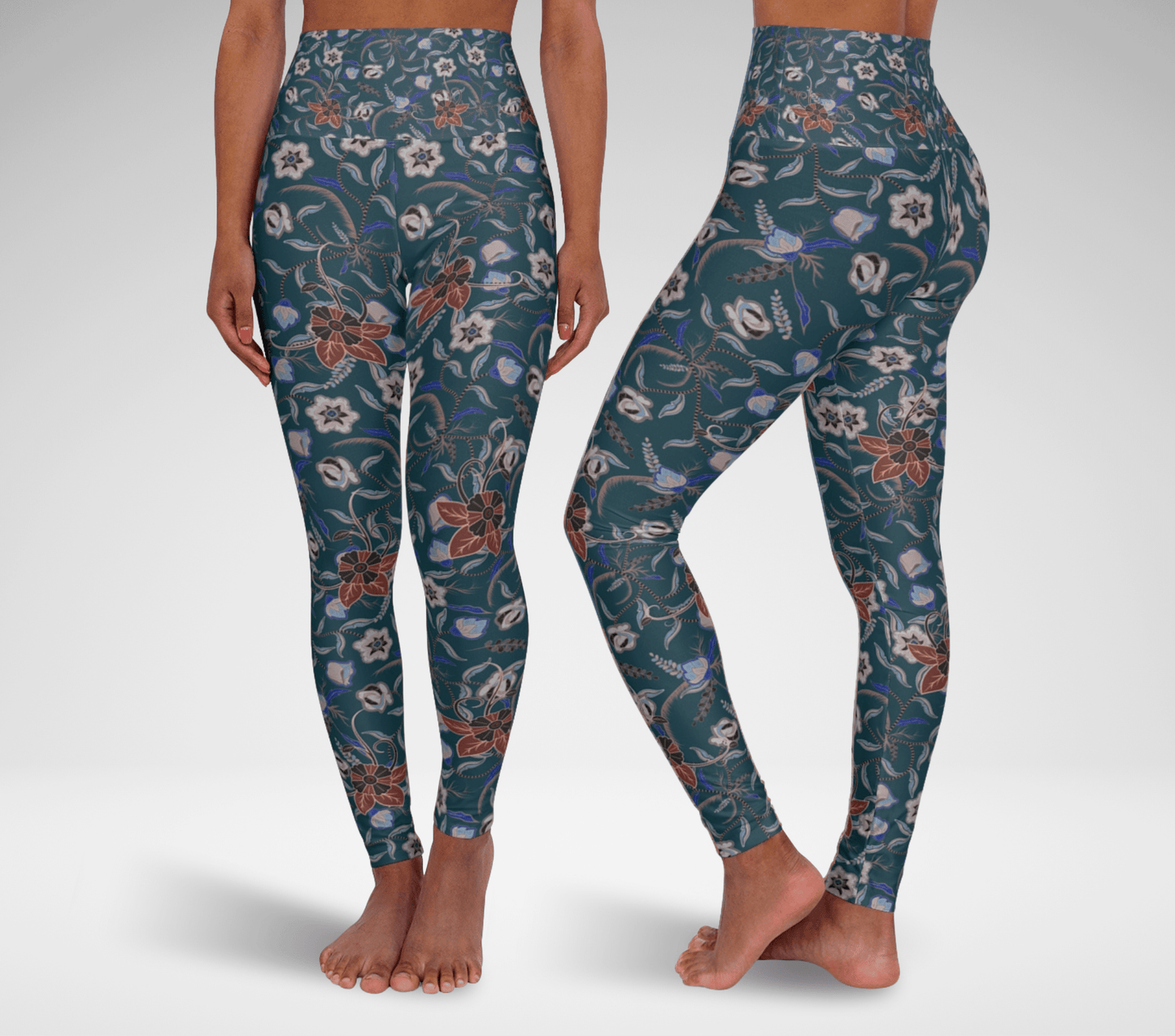 Flowy Leaves Yoga Pants Leggings