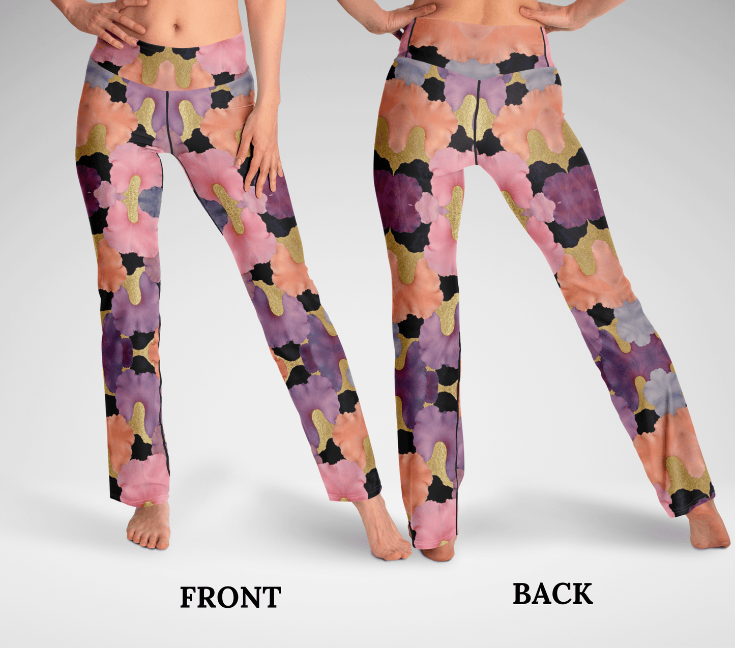 Eli Zaria Flare Yoga Pants Leggings for Women