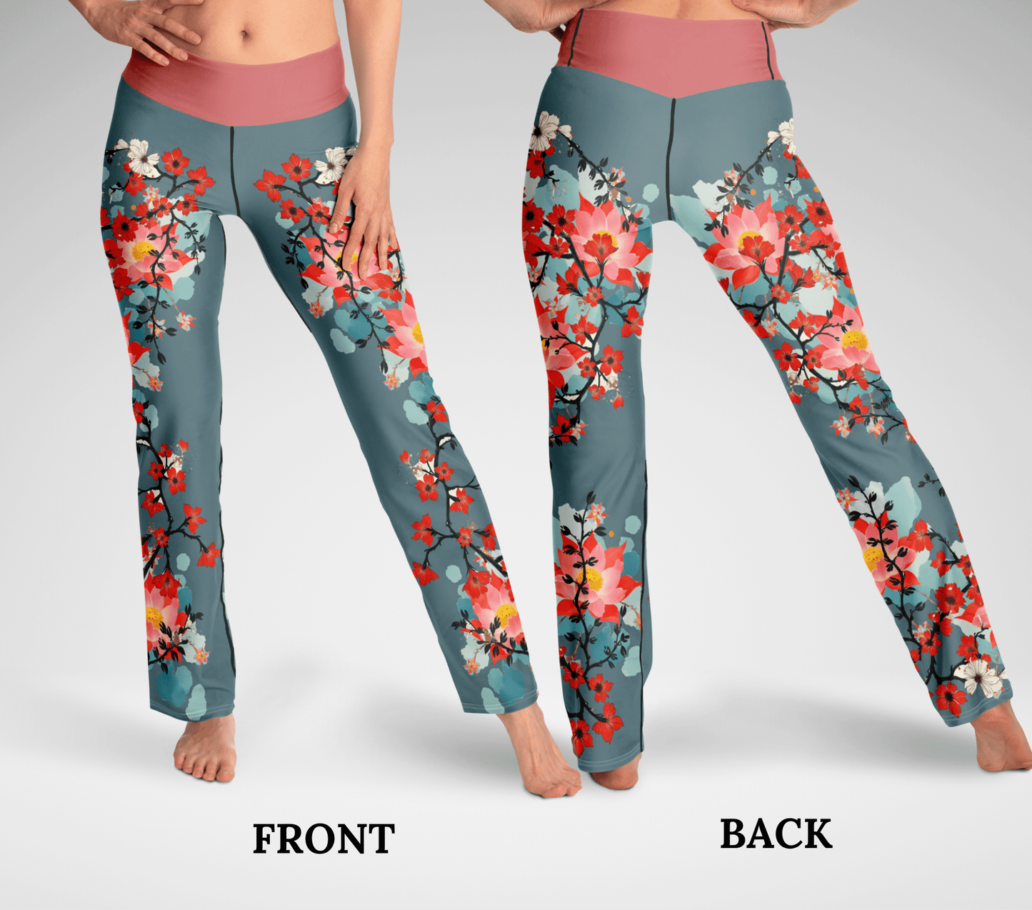 Blush Flare Yoga Pants Leggings for Woman