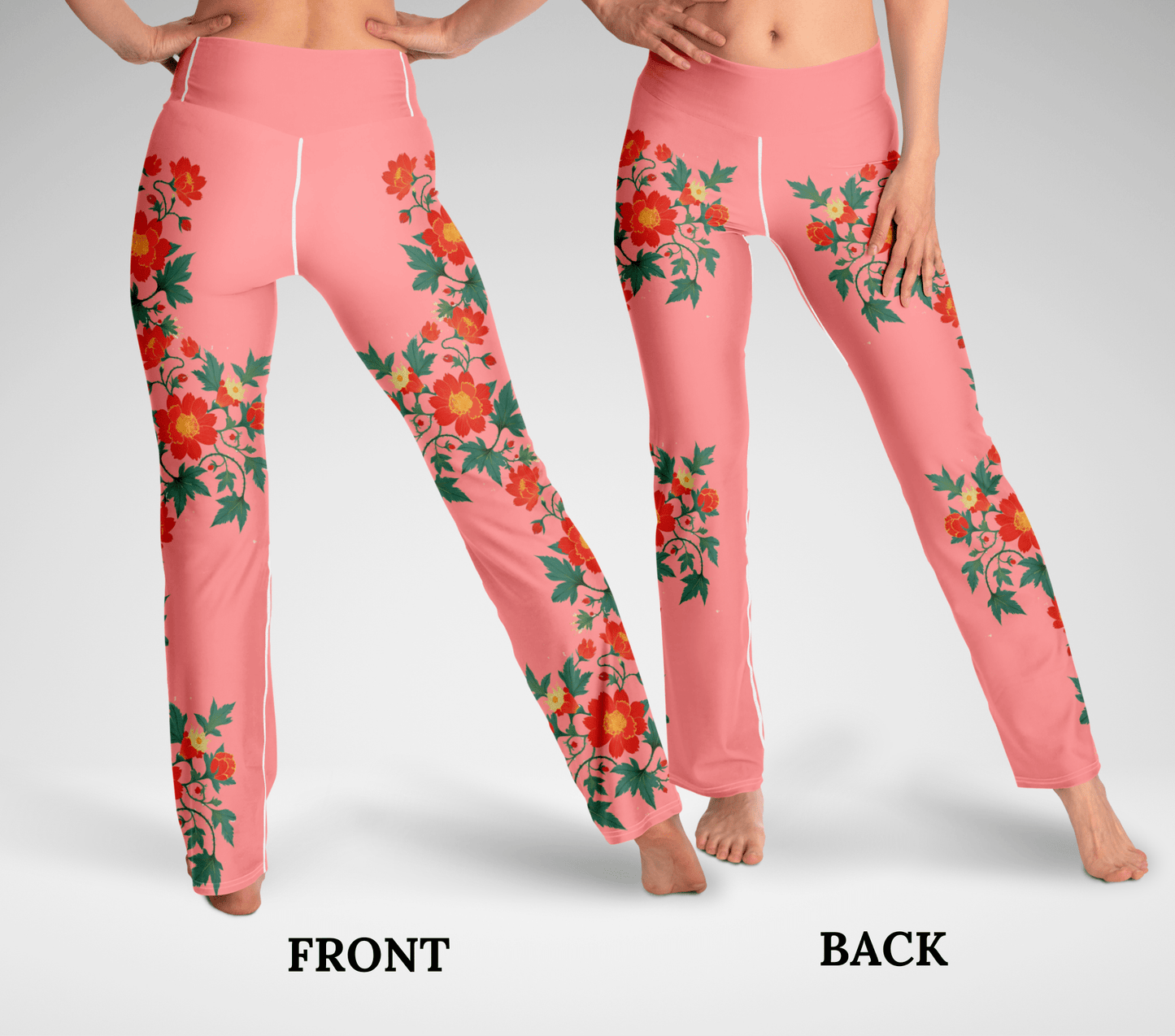 Willfrith Floral Flare Yoga Pants Leggings for Women