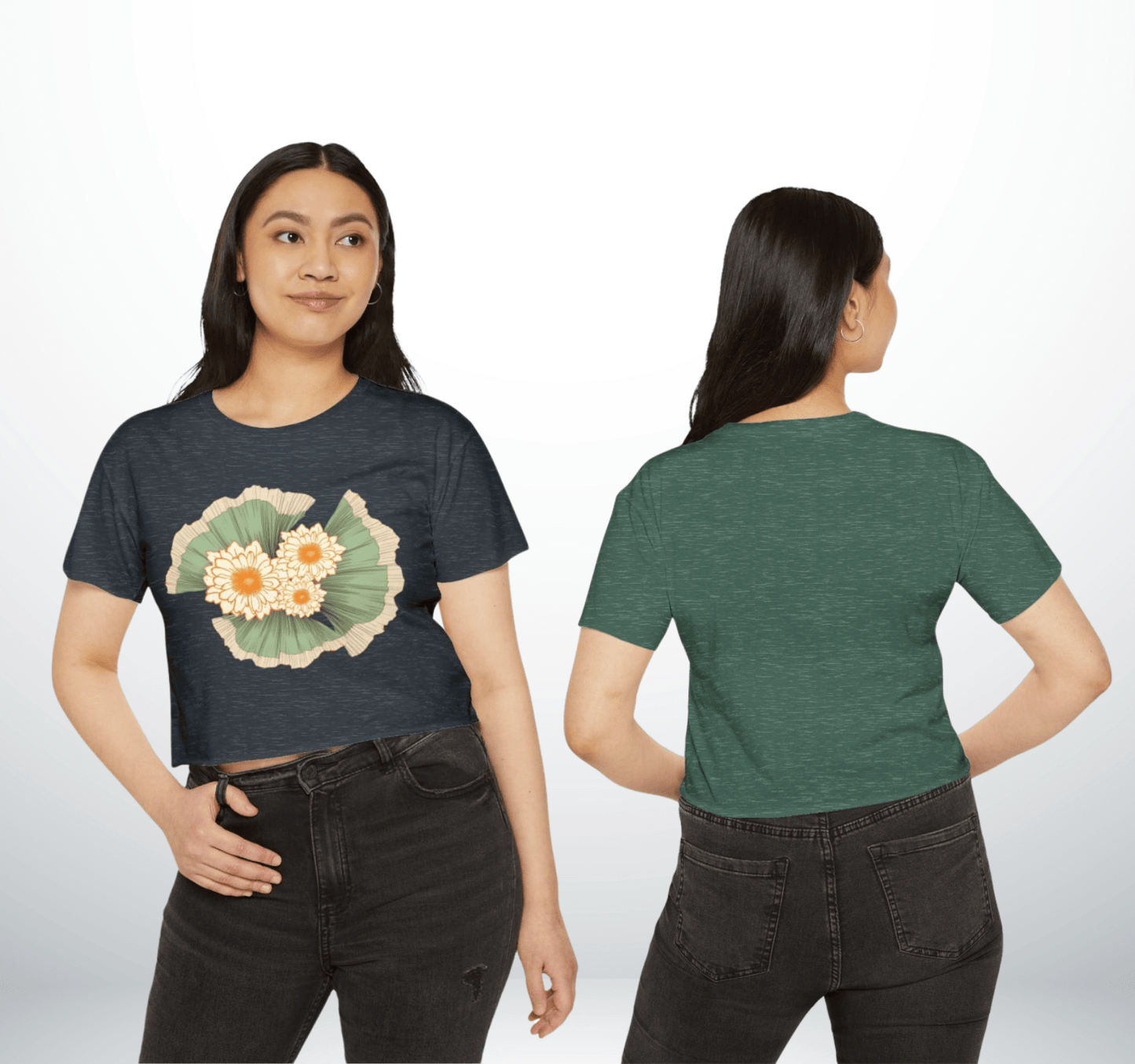 Gaia Yoga Crop Top Shirt for Women