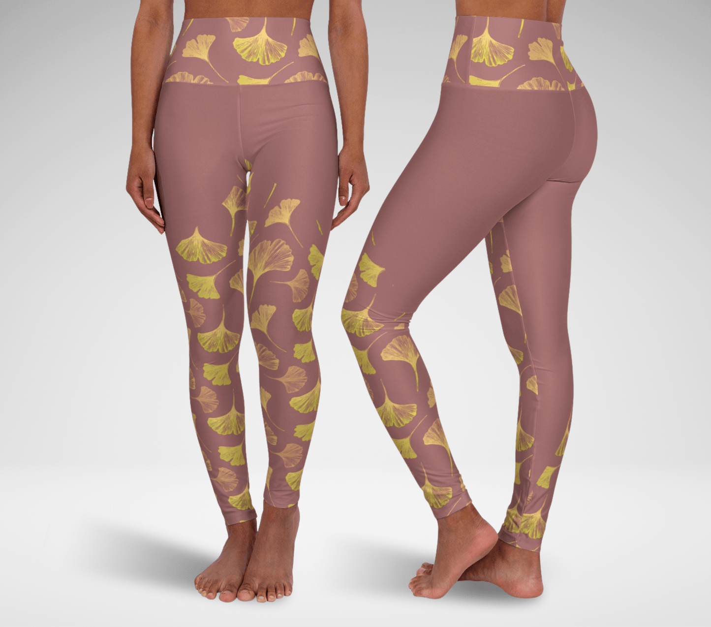 Ginkgo Fleur Yoga Pants Leggings