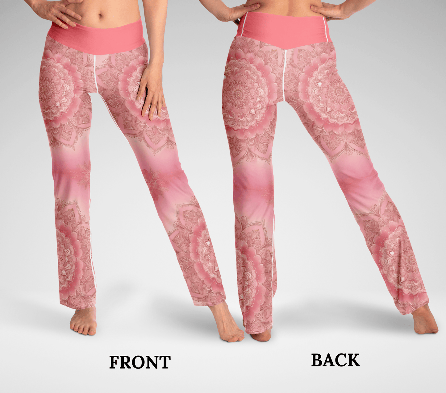 Hadla Mandala Flare Yoga Pants Leggings