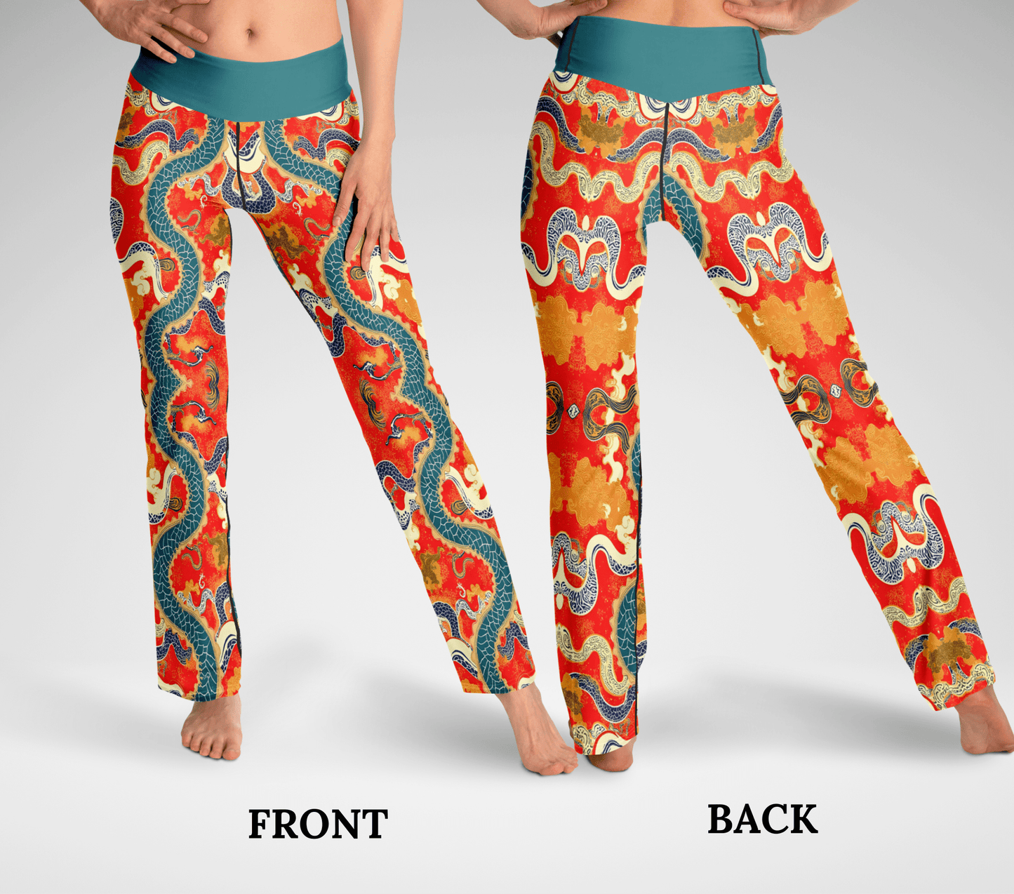 Gael Indir Mandala Flare Yoga Pants Legging for Women