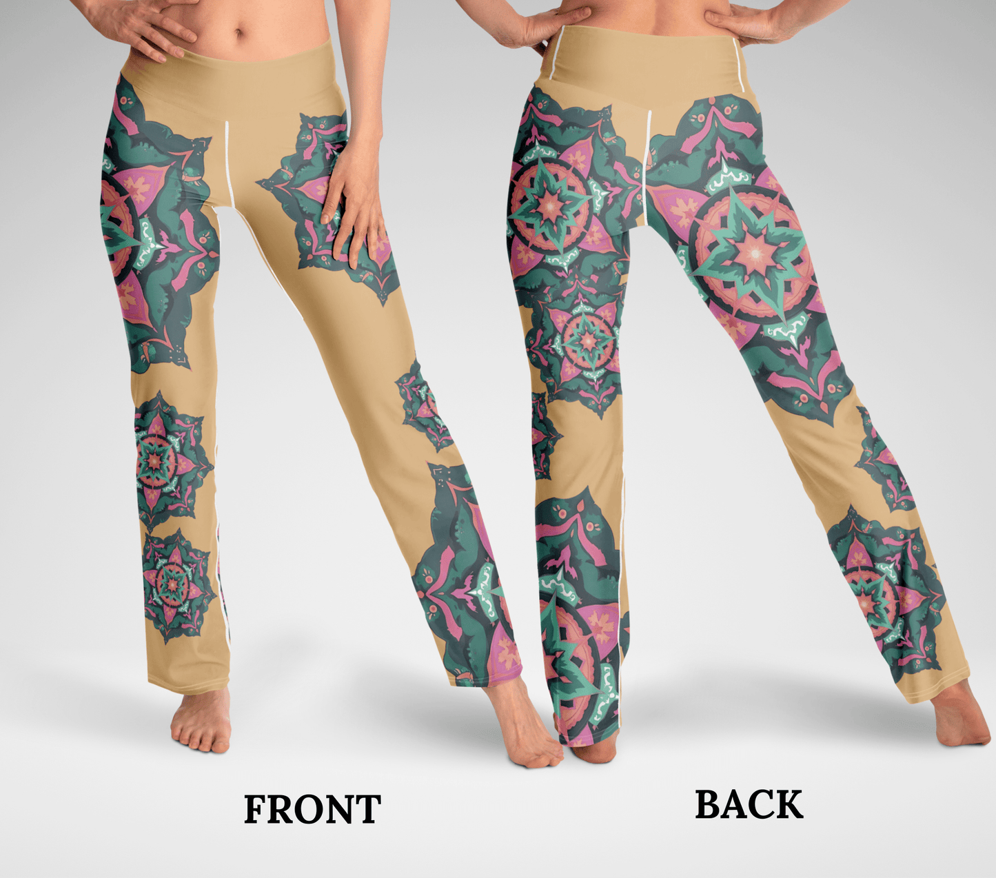 Burke Mandala Flare Yoga Pants Leggings for Women