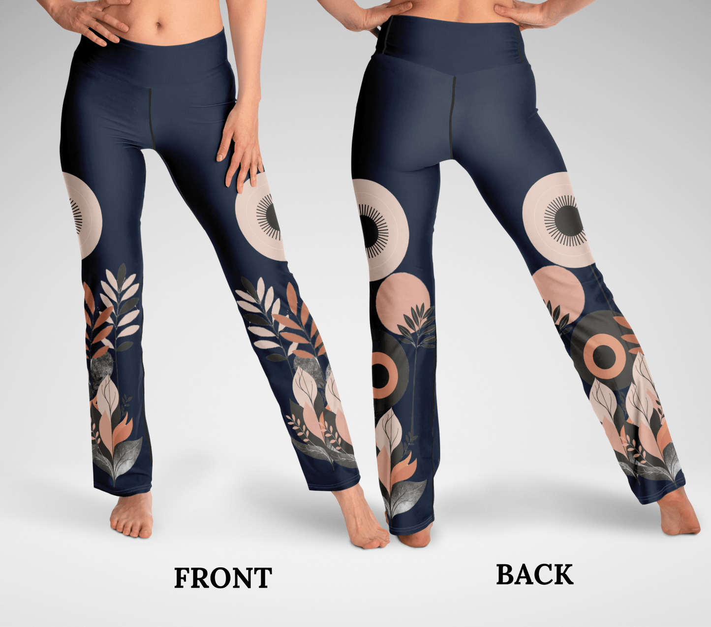 Fluran Retro Flare Yoga Pants Leggings for Women