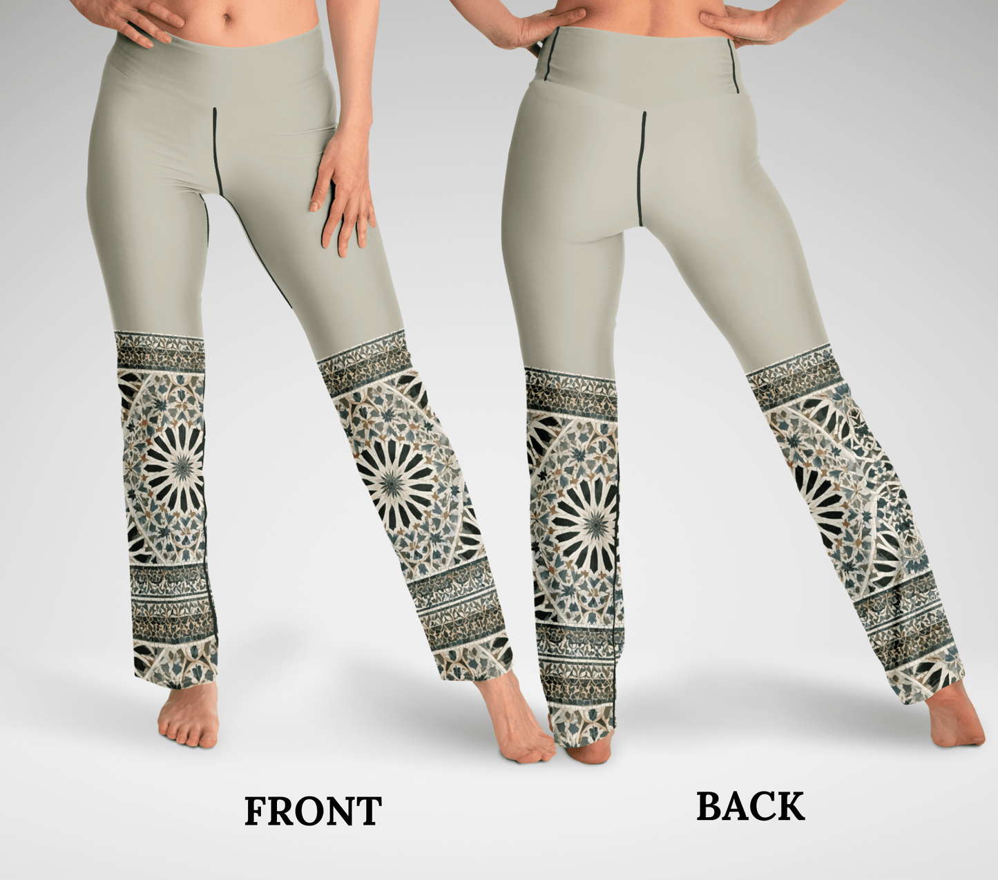 Indiri Mandala Flare Yoga Pants Leggings