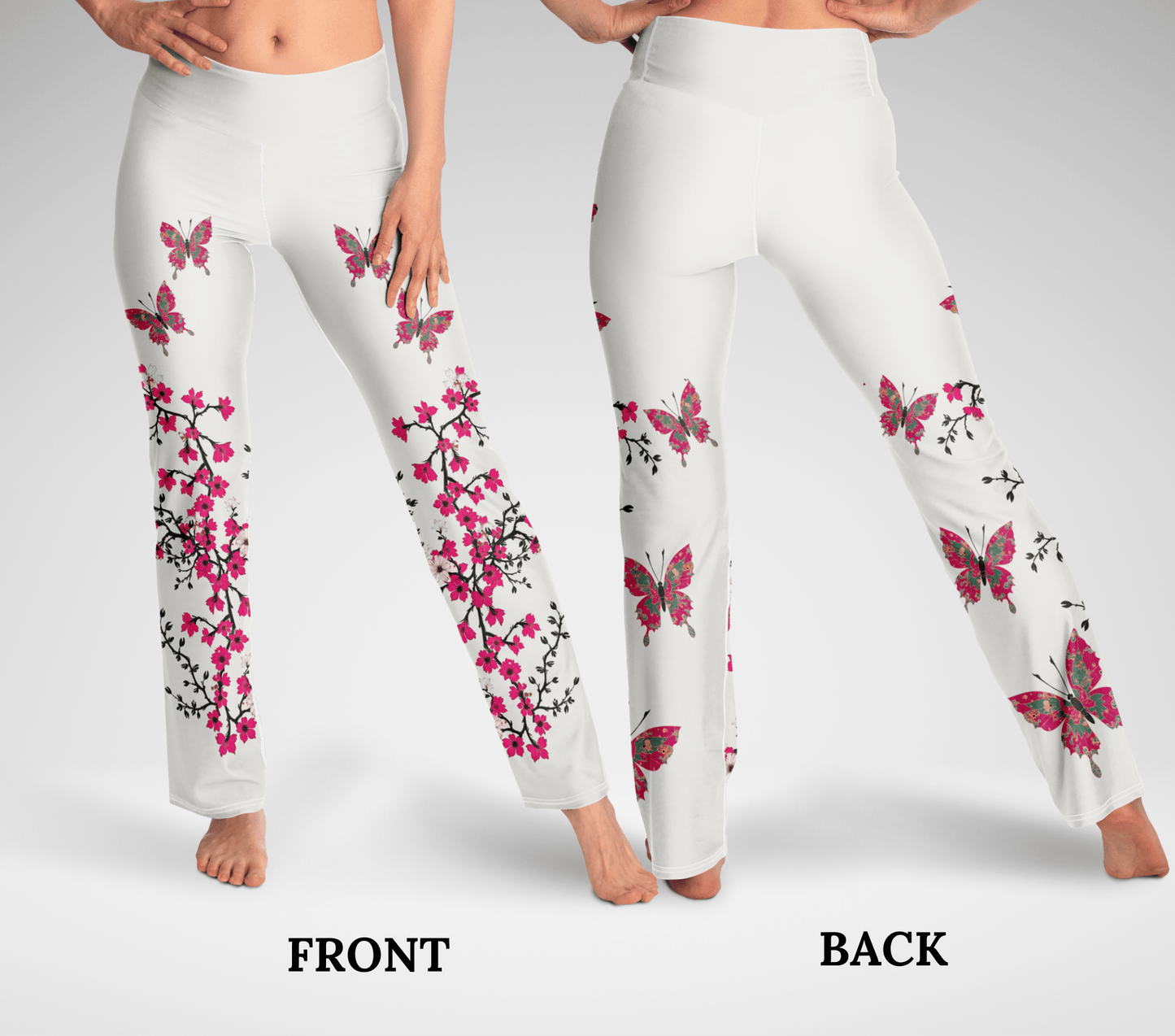 Dapodil Butterfly Blossom Leggings Floral Yoga Pants WellAura Activewear