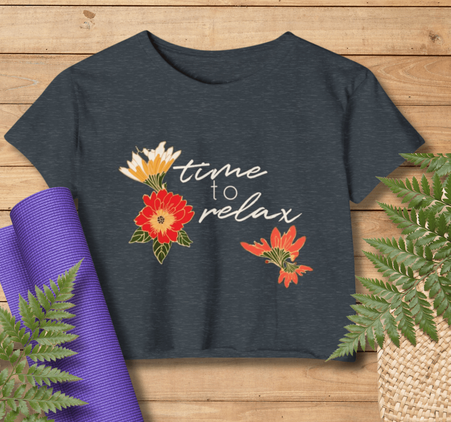 Willow Time to Relax Yoga Crop Top Shirt for Women