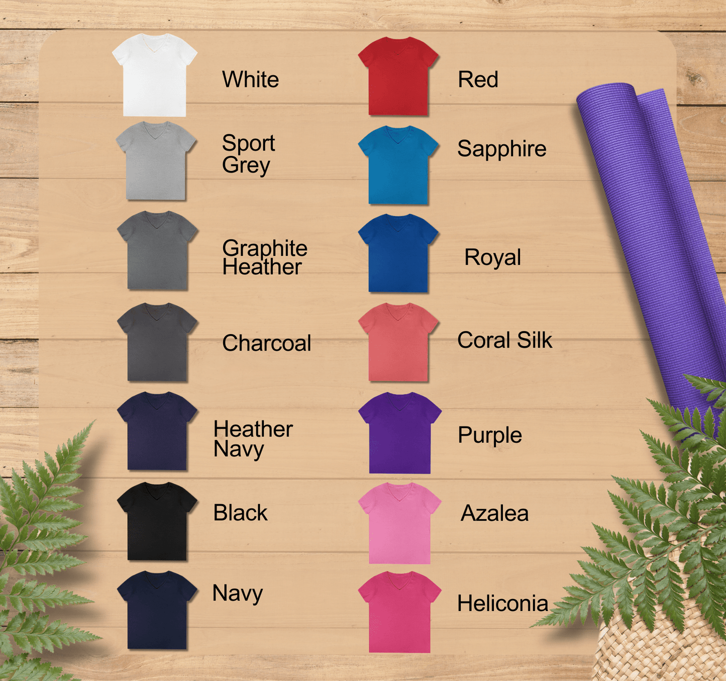 Moon Balance is Power V-neck T-shirt Yoga Wellness for Women