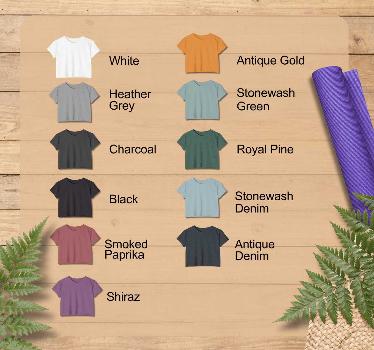 Cedar Yoga Crop Top Shirt for Women