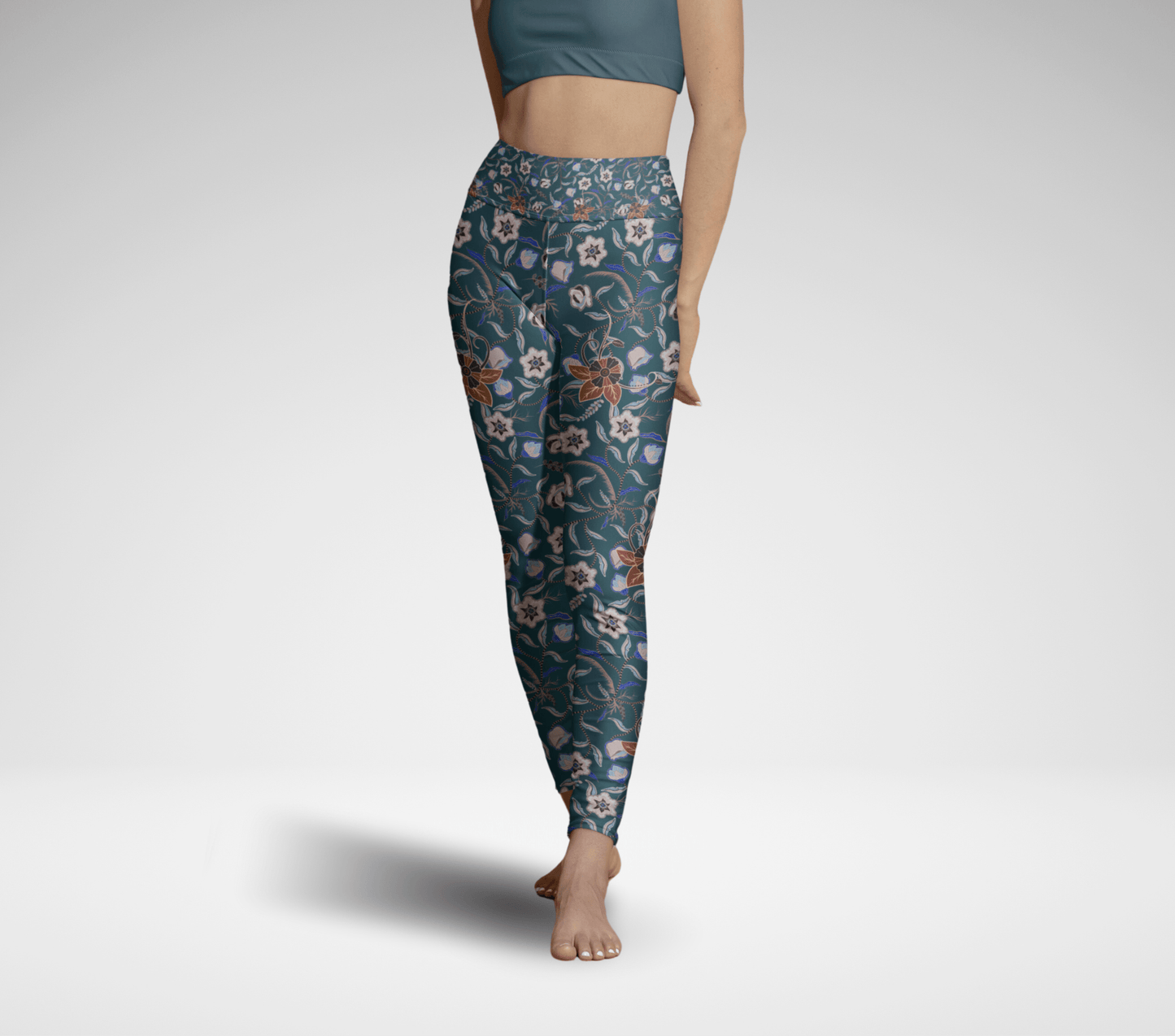 Flowy Leaves Yoga Pants Leggings