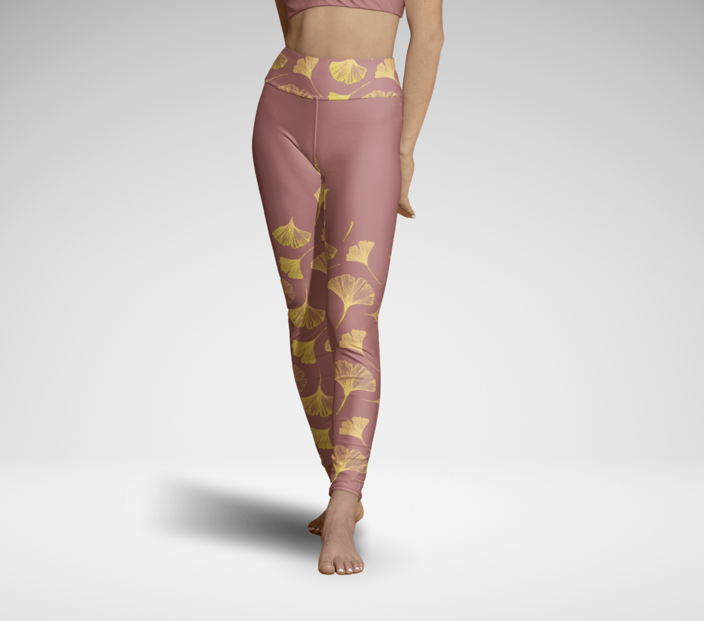 Ginkgo Fleur Yoga Pants Leggings