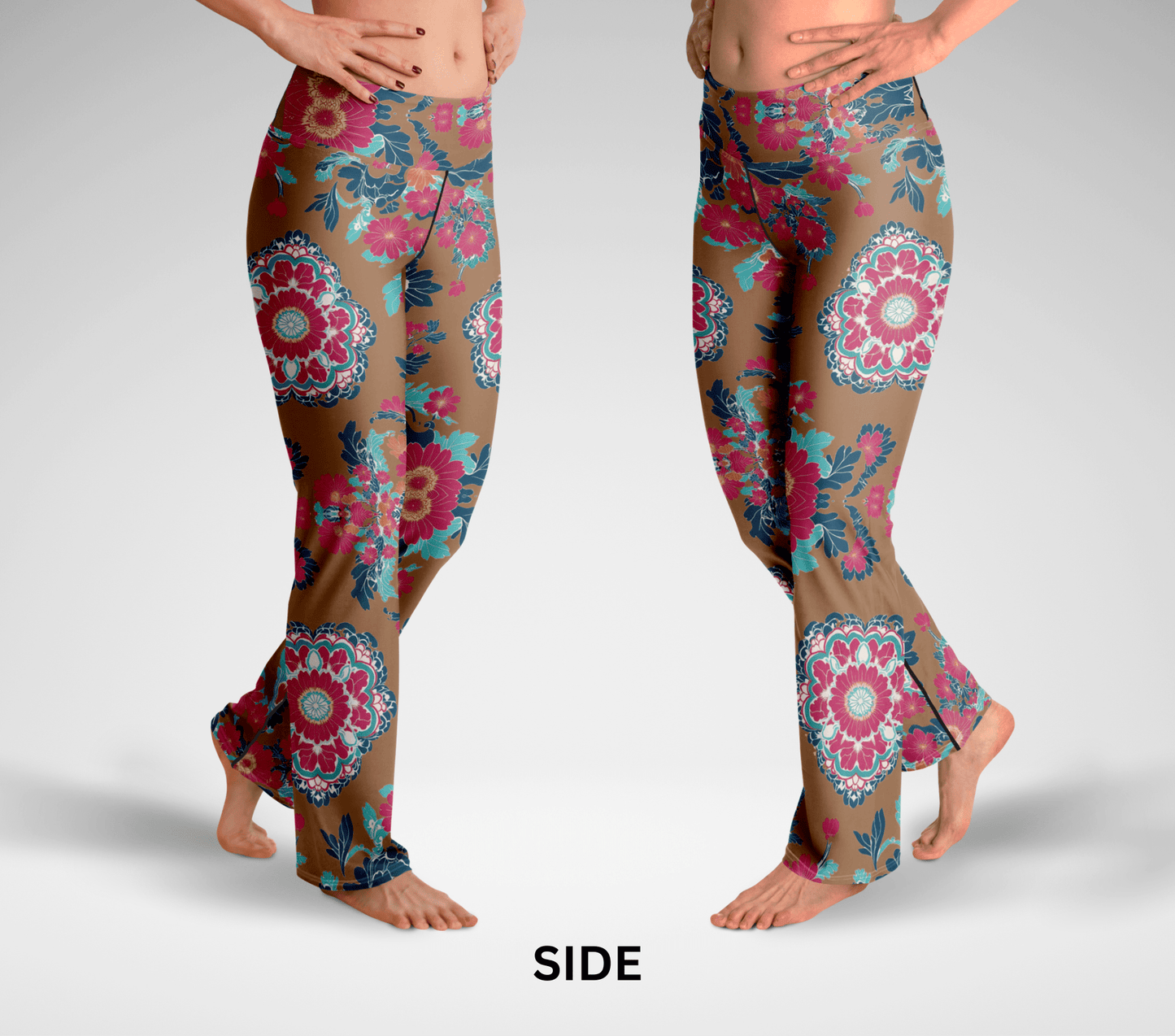 Ellao Mandala Flare Yoga Pants Leggings for Woman
