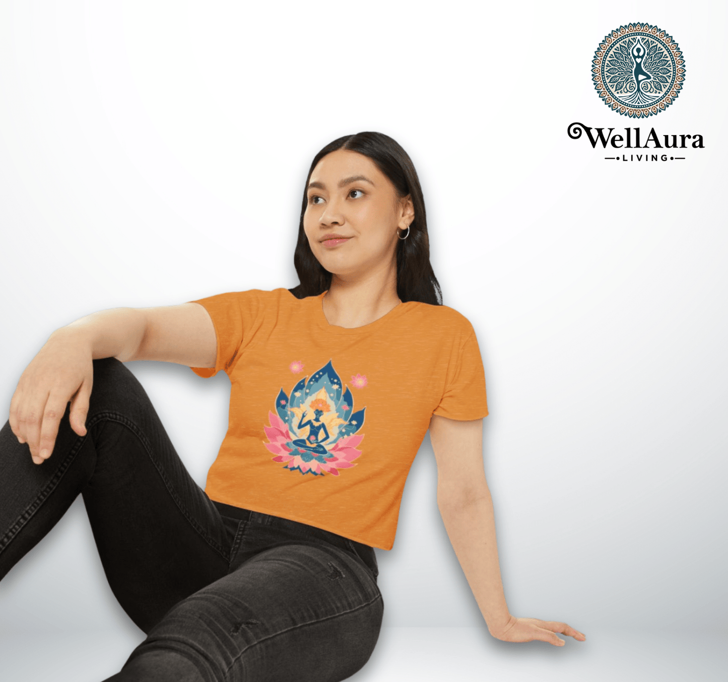 Garnet Yoga Crop Top Shirt for Women