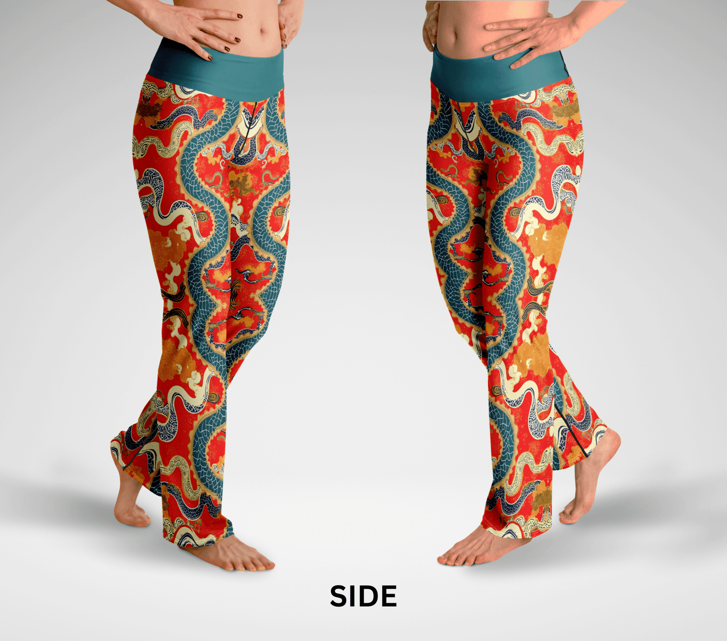 Gael Indir Mandala Flare Yoga Pants Legging for Women