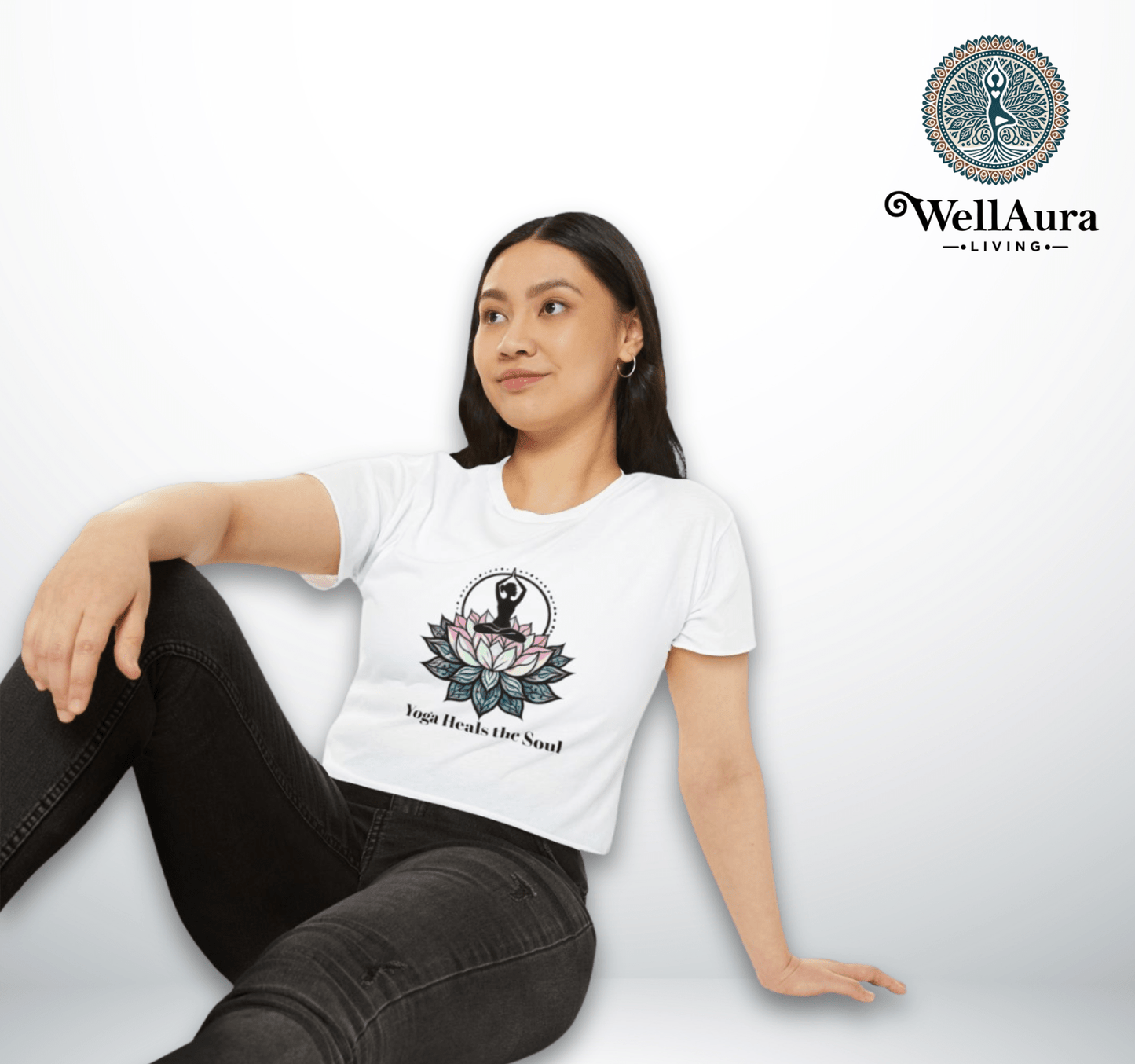 Heal The Soul Yoga Shirt Crop Top 