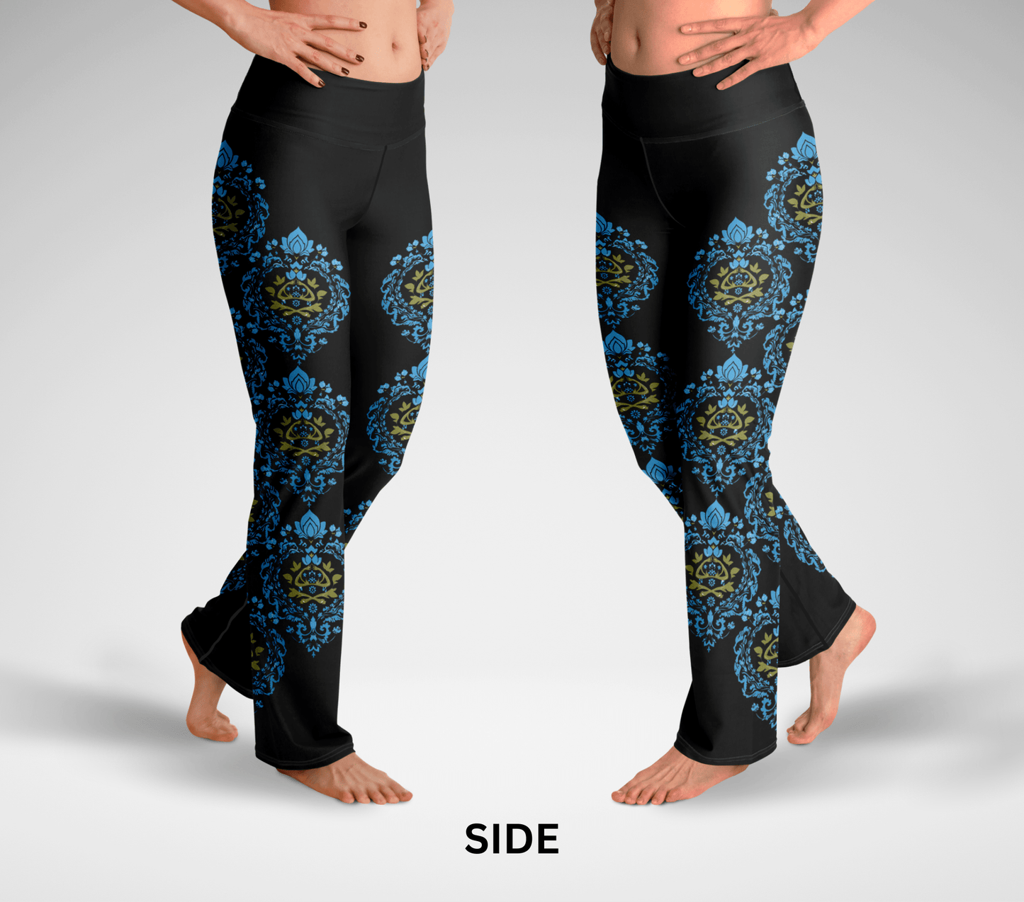 Linnan Mandala Flare Yoga Pants Leggings for Women
