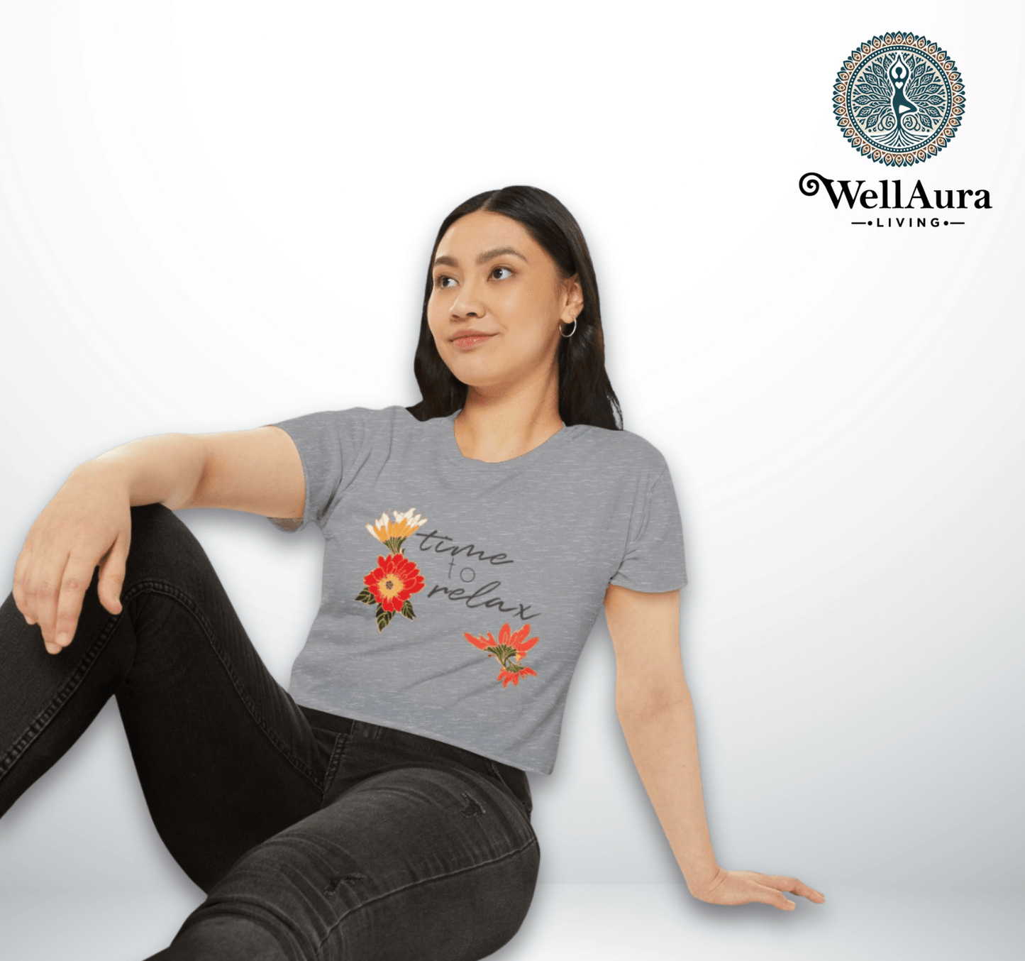 Willow Time to Relax Yoga Crop Top Shirt for Women