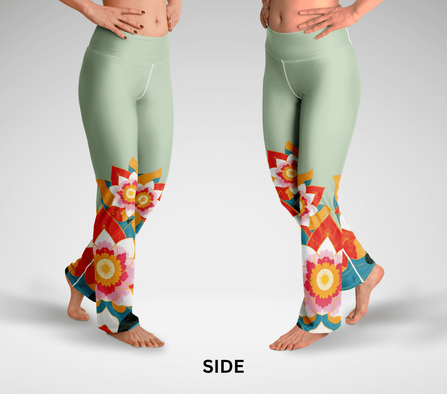 Jared Mandala Flare Yoga Pants Leggings for Women