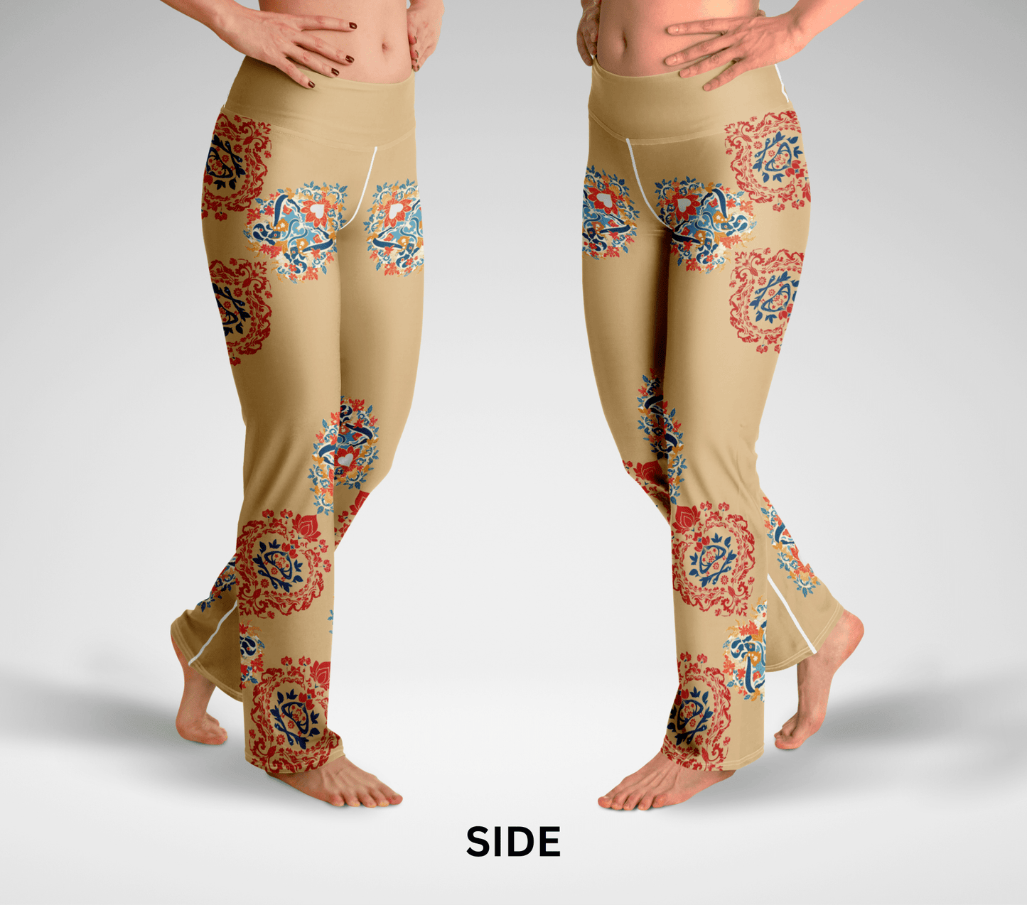 Beksy Mandala Flare Yoga Pants Leggings for Women
