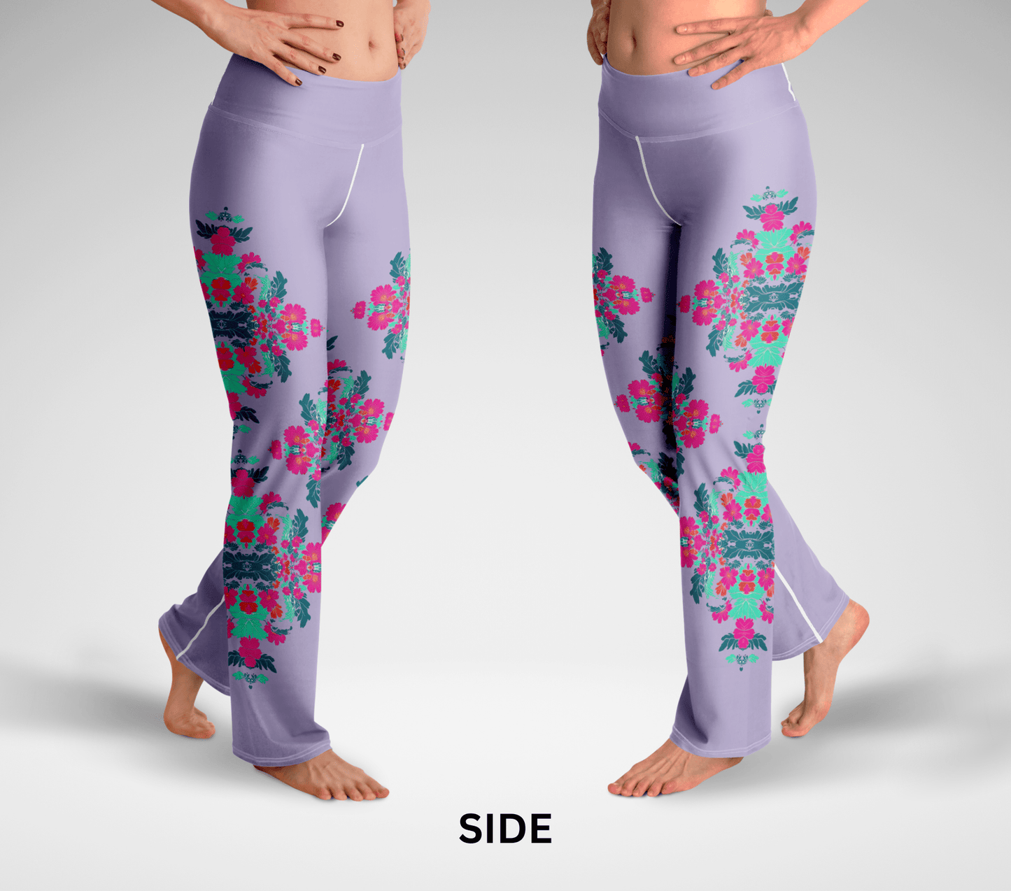Fen Floral Flare Yoga Pants Leggings for Woman