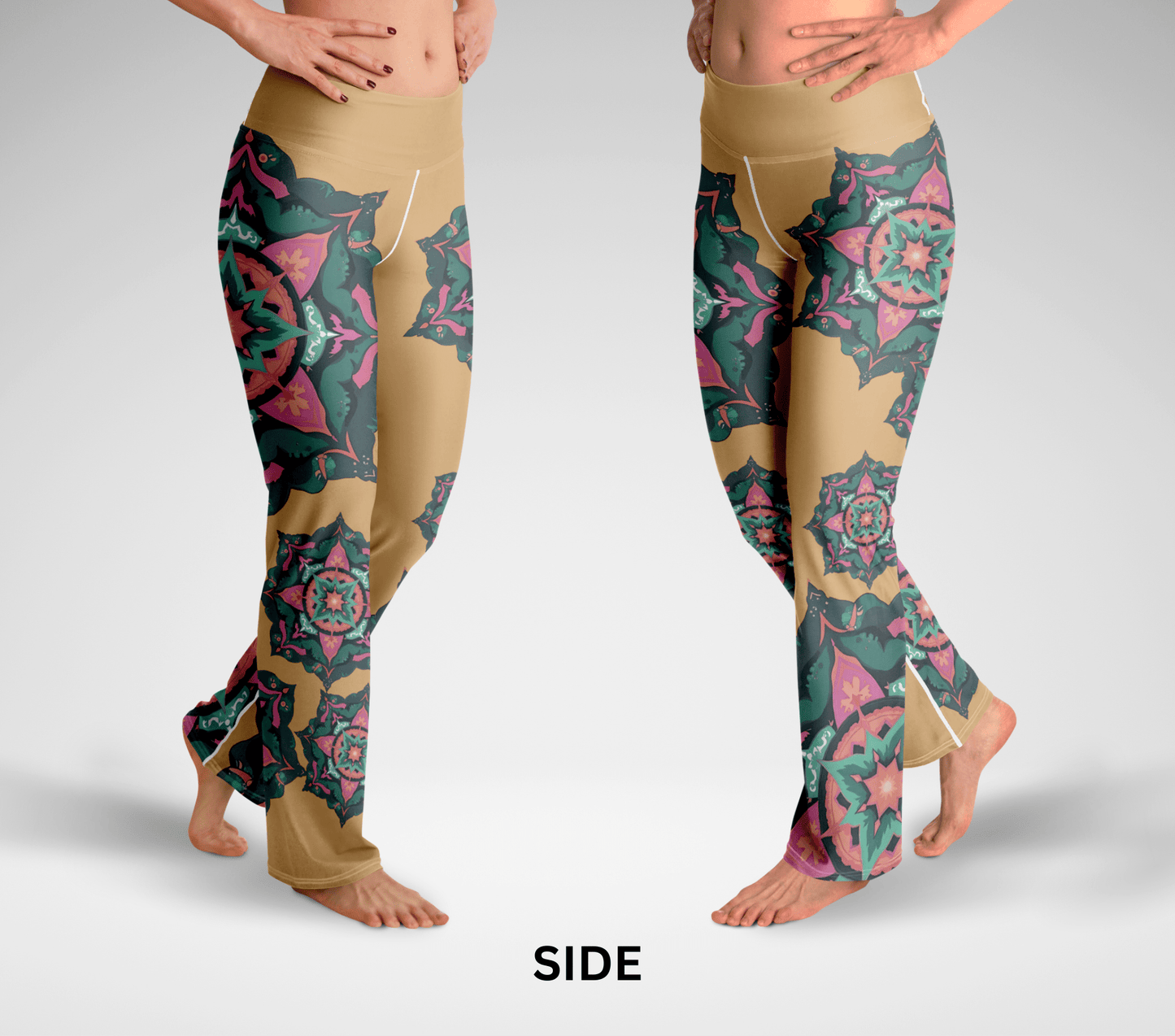 Burke Mandala Flare Yoga Pants Leggings for Women