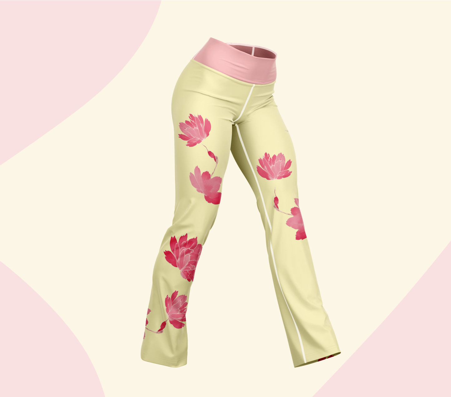 Lianna Lotus Flare Yoga Pants Leggings for Serenity and Grace in Every Move