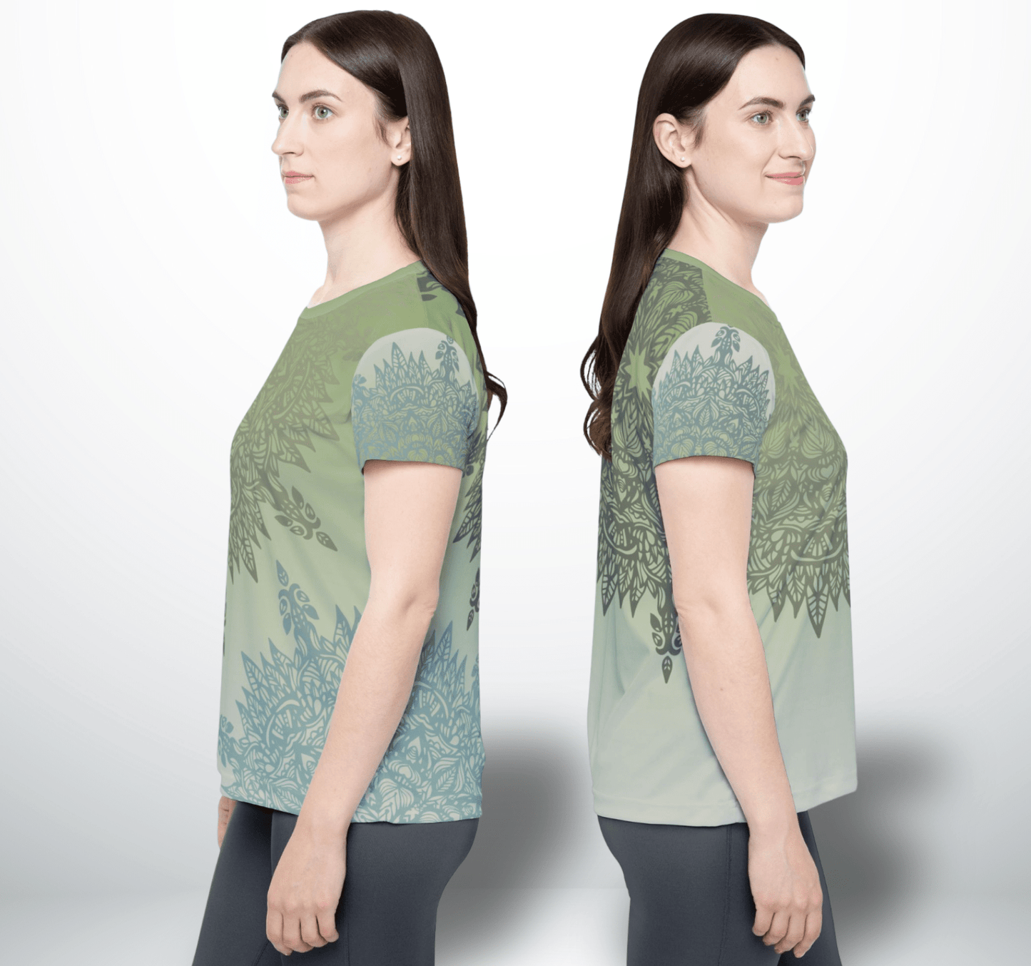 Sage Mandala Jersey Tee WellAura T-Shirt