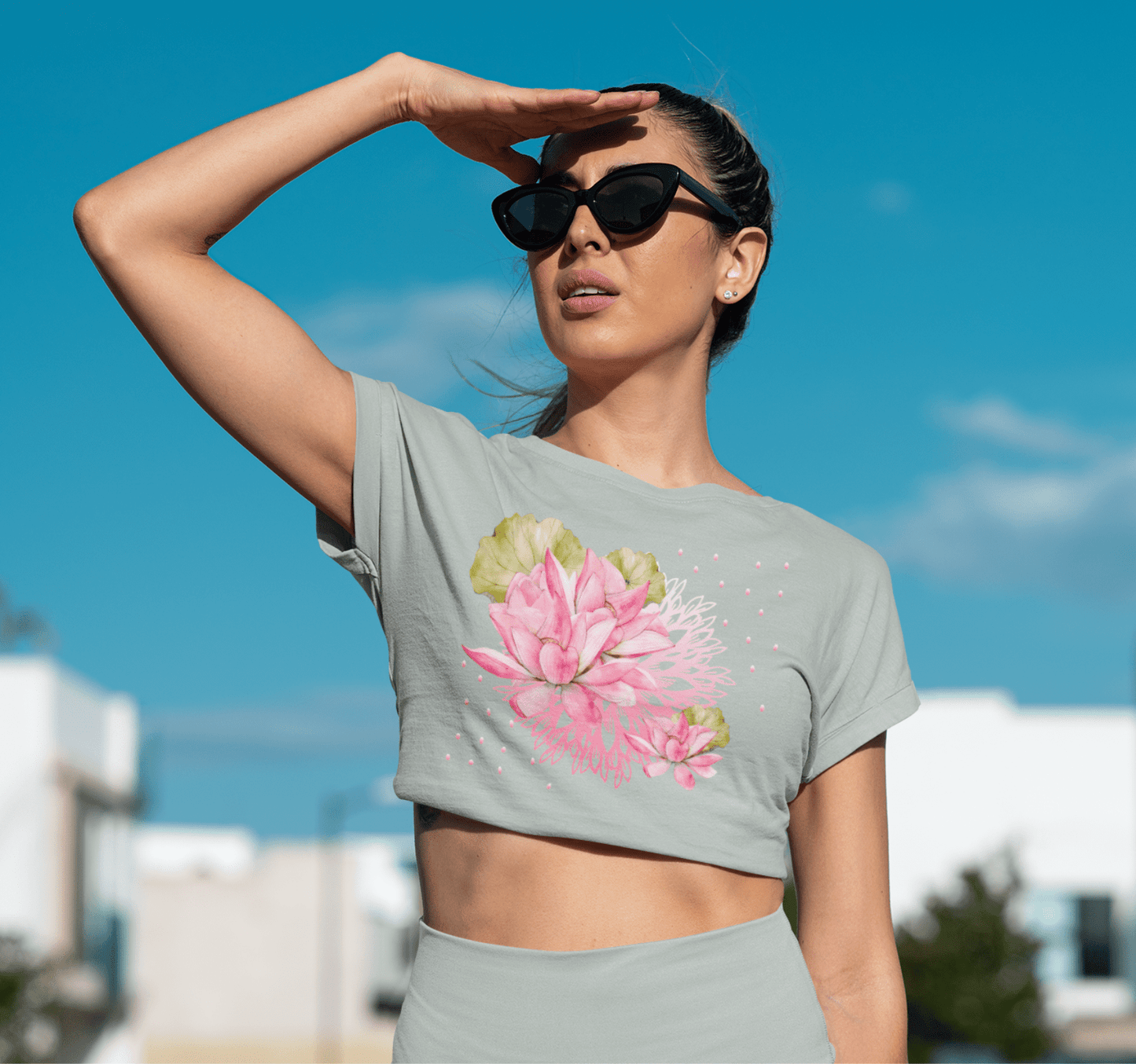 Parade Of Lights Yoga Shirt Crop Top for Women