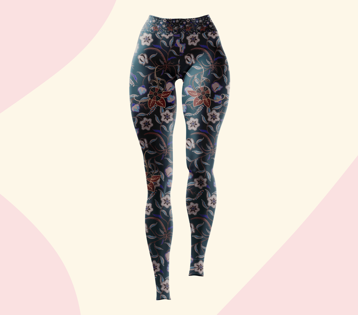 Flowy Leaves Yoga Pants Leggings