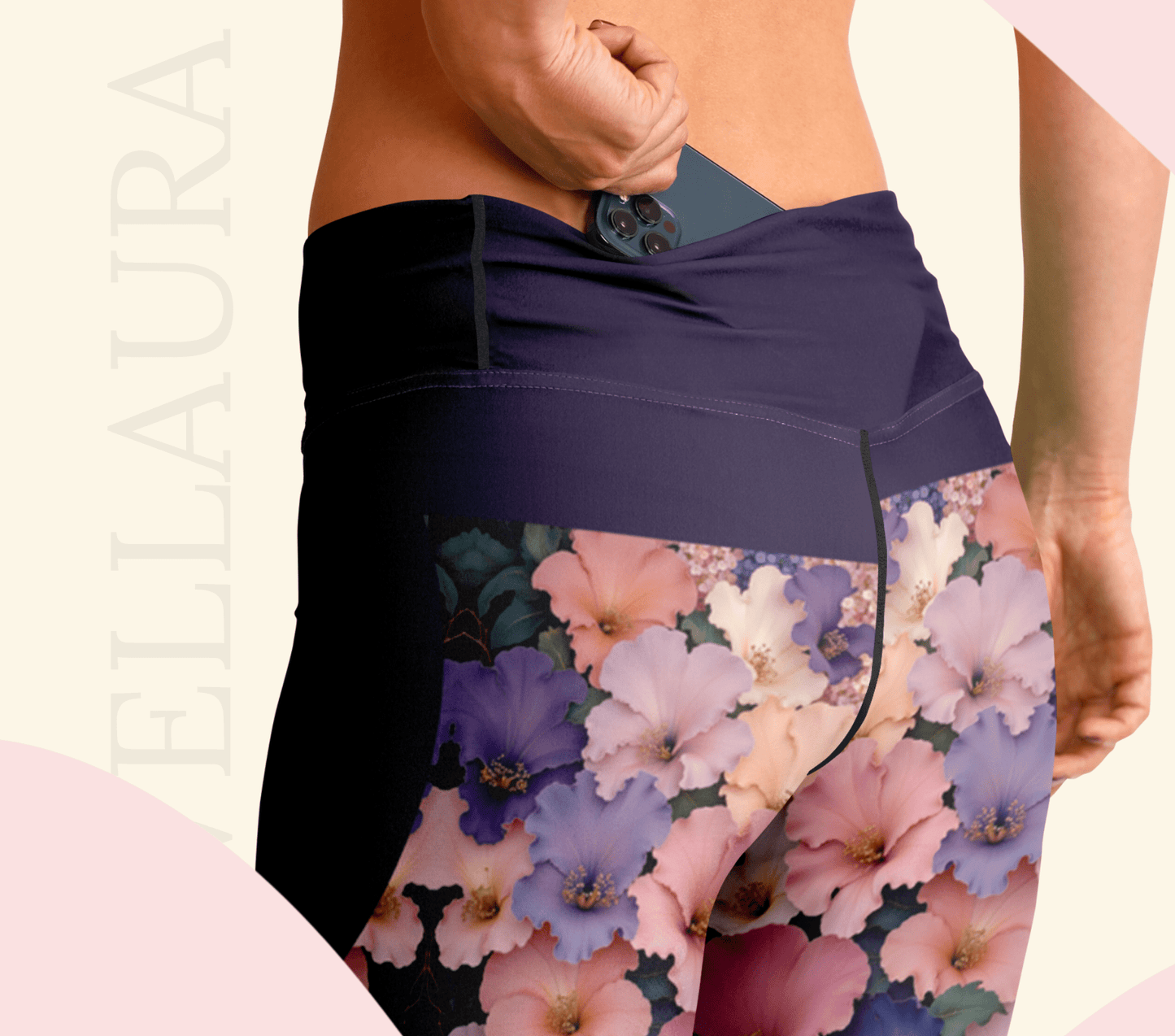 Britney Floral Mandala Flare Yoga Pants Leggings for Woman